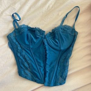 Urban Outfitters blue corset top